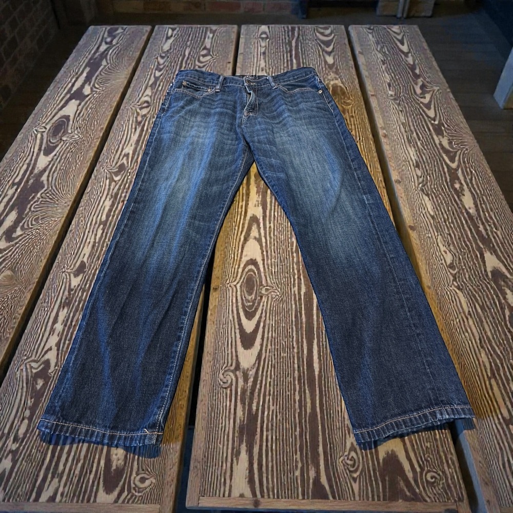 Lucky Brand Mens Jeans Dark Olin Wash Denim Size 36W 30L Straight Leg